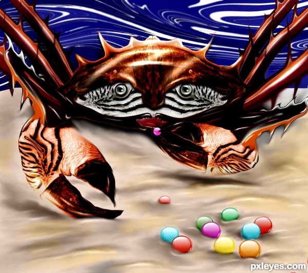 Creation of candy crab: Final Result